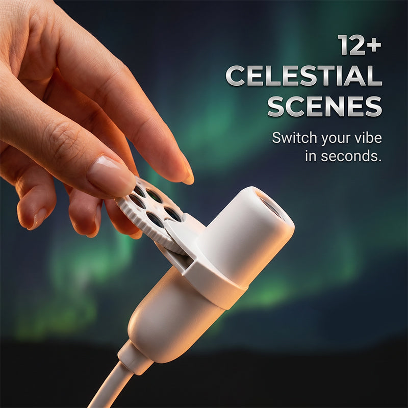 Flexible Gooseneck Star & Moon Projector Lamp
