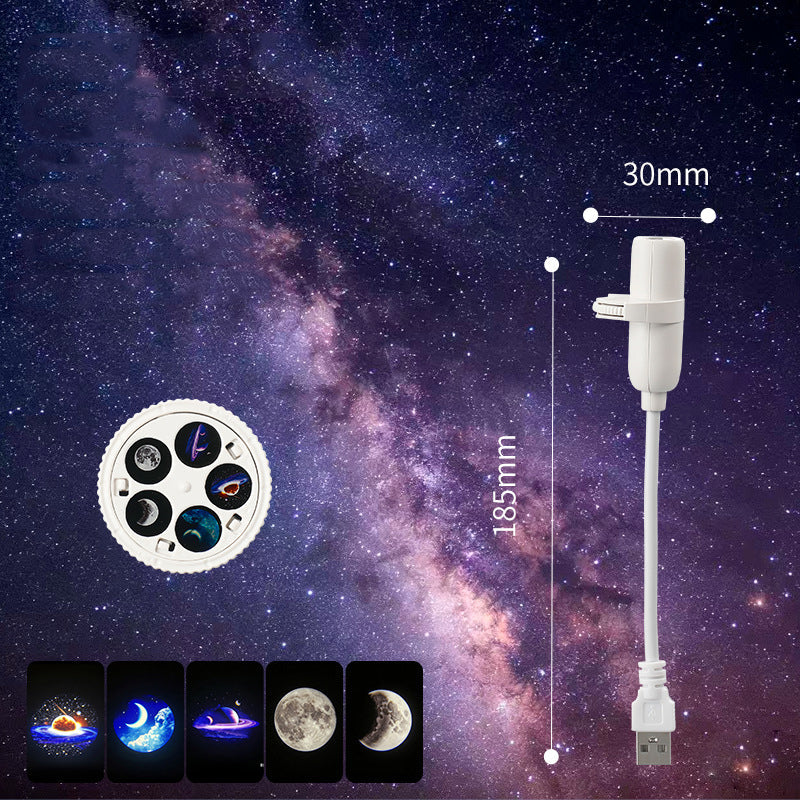 Flexible Gooseneck Star & Moon Projector Lamp