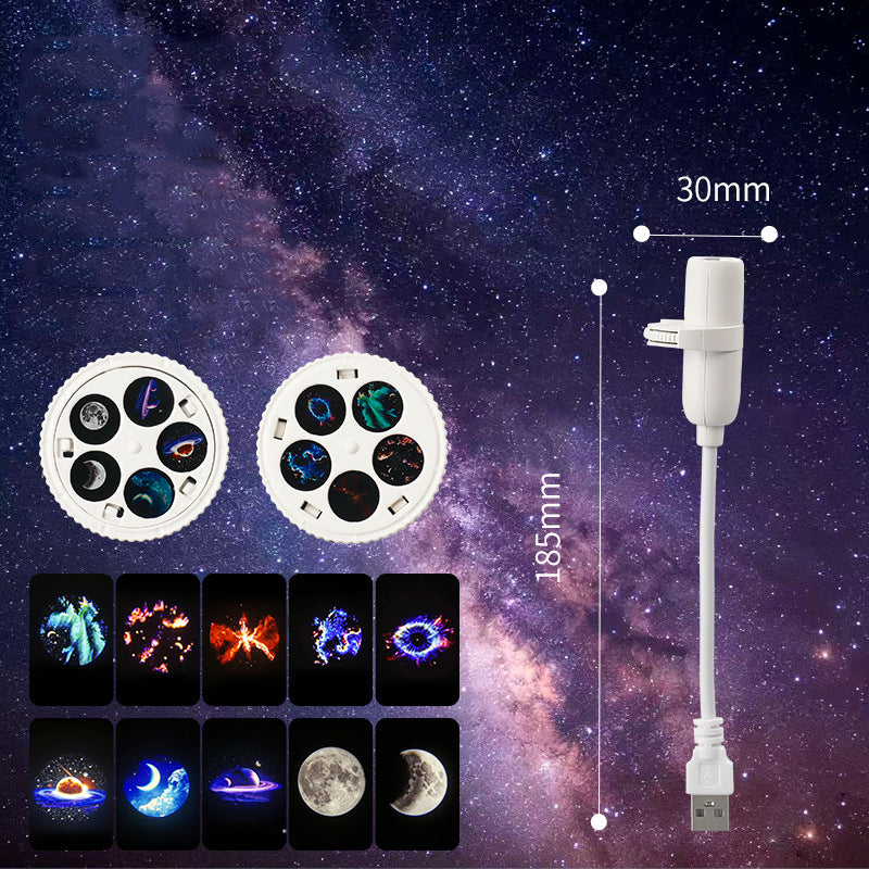 Flexible Gooseneck Star & Moon Projector Lamp