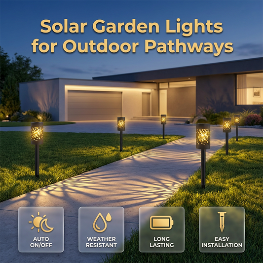 Solar Garden Lights for Outdoor Pathways(4PCS)