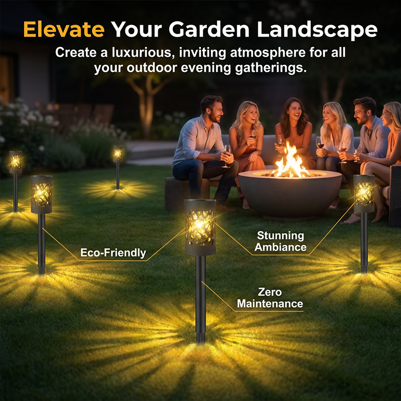 Solar Garden Lights for Outdoor Pathways(4PCS)