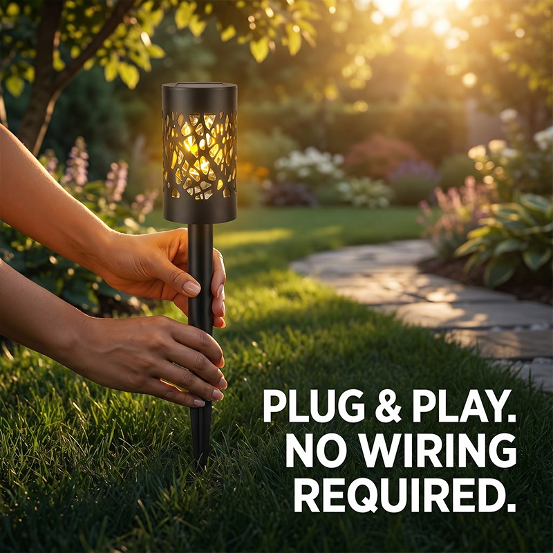 Solar Garden Lights for Outdoor Pathways(4PCS)