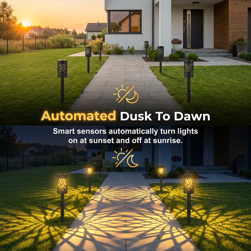 Solar Garden Lights for Outdoor Pathways(4PCS)