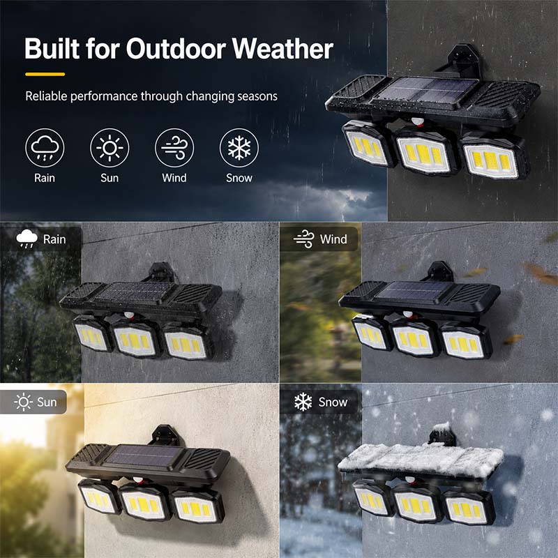 Adjustable Solar Motion Sensor Wall Light