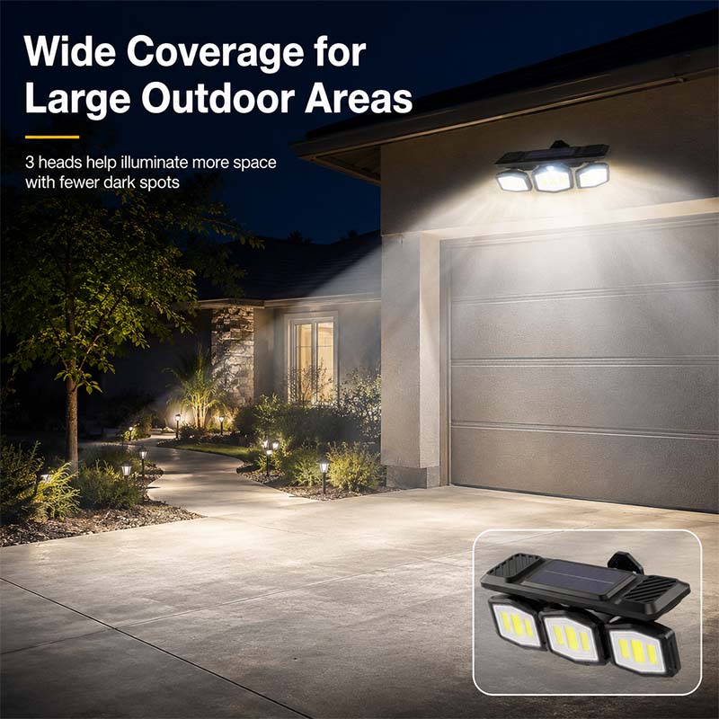 Adjustable Solar Motion Sensor Wall Light