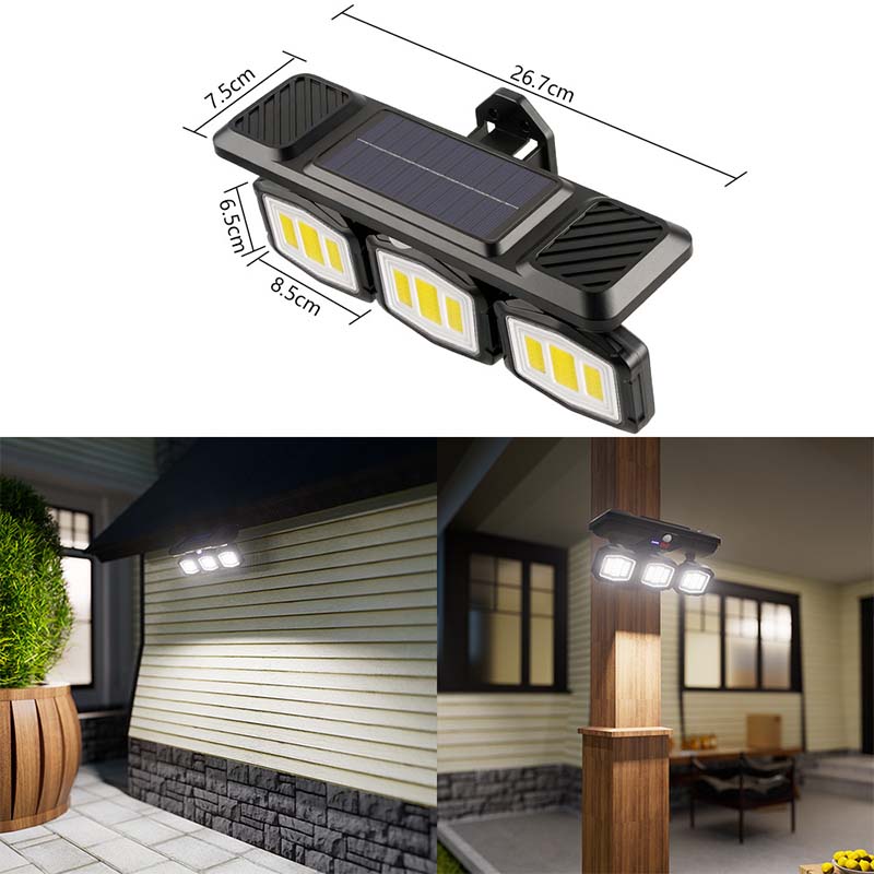 Adjustable Solar Motion Sensor Wall Light