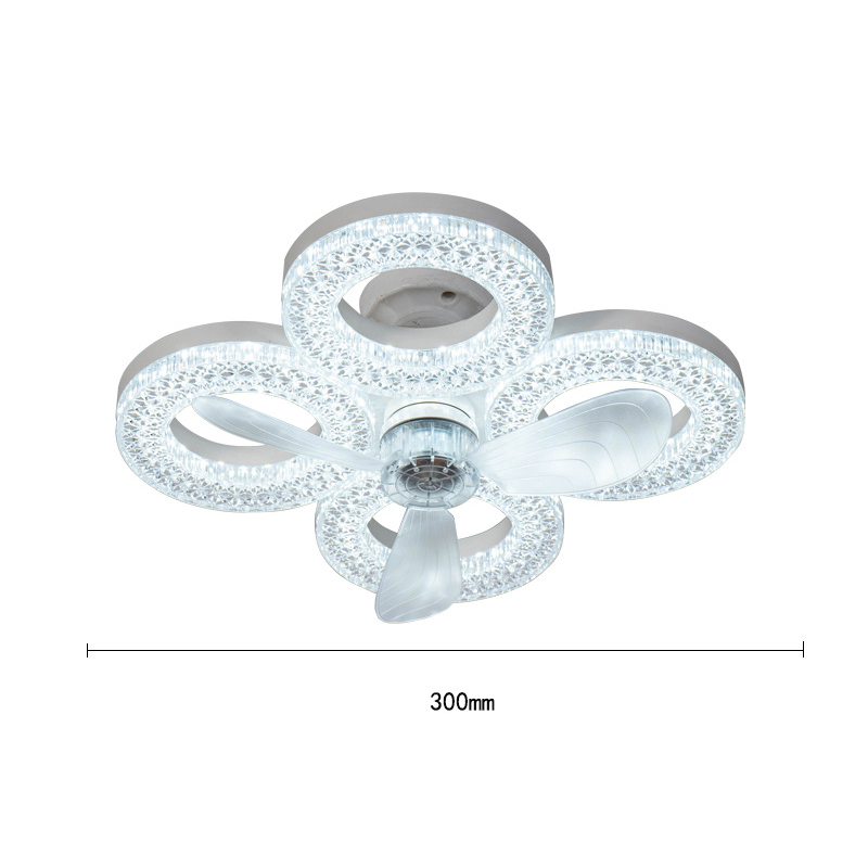 Modern LED Ceiling Fan with Light & Remote