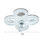 Modern LED Ceiling Fan with Light & Remote