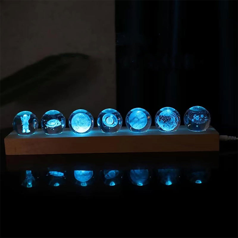 Crystal Orb Desktop Decor Set
