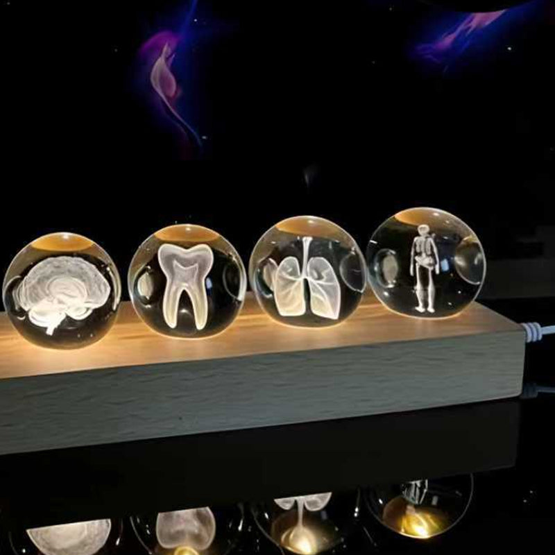 Crystal Orb Desktop Decor Set