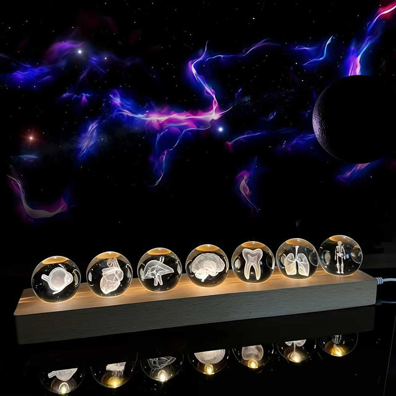 Crystal Orb Desktop Decor Set