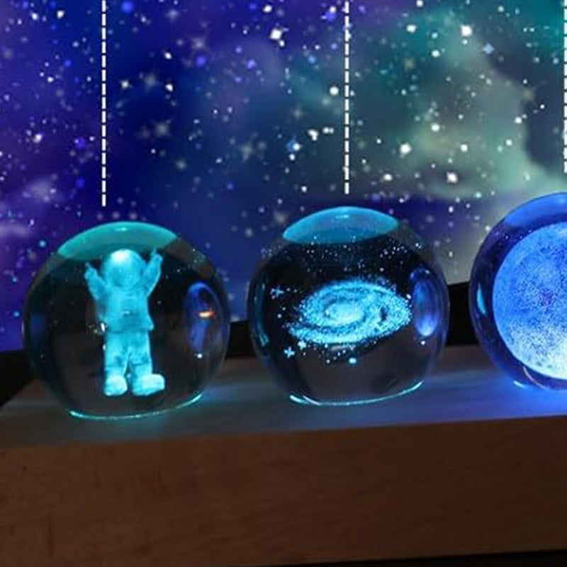 Crystal Orb Desktop Decor Set
