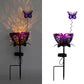 Solar Iron Lotus Garden Stake Light