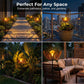 Solar Iron Lotus Garden Stake Light