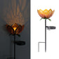 Solar Iron Lotus Garden Stake Light