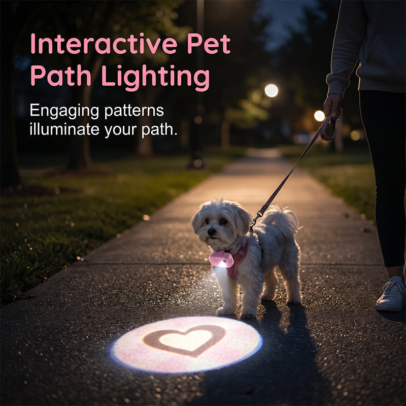 🐾Anti-Lost Pet Glow Collar Projector Light with Breed Patterns