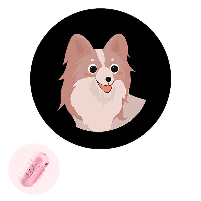 🐾Anti-Lost Pet Glow Collar Projector Light with Breed Patterns