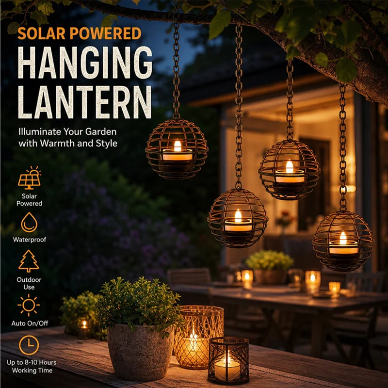 Solar Glow Candle Lantern