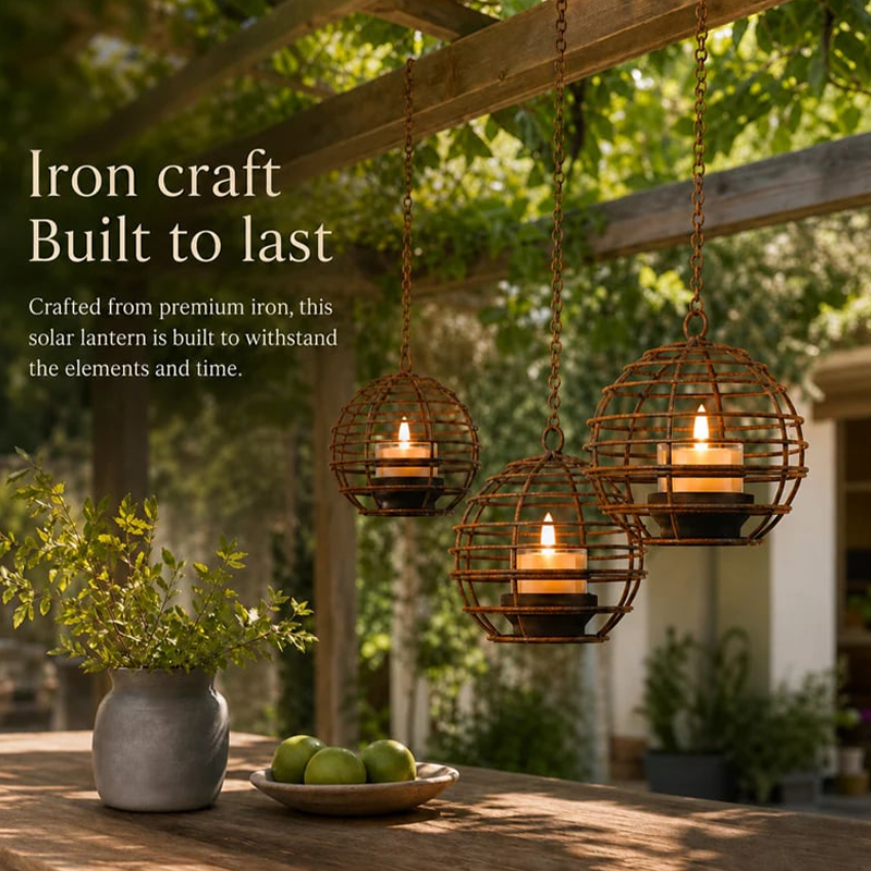 Solar Glow Candle Lantern