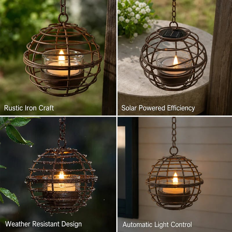Solar Glow Candle Lantern