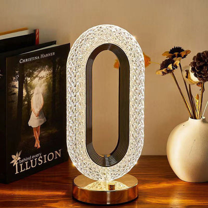 🔥 Stylish Rechargeable Touch Bedside Night Light｜3 Color Temperature Acrylic LED Desk Lamp ✨