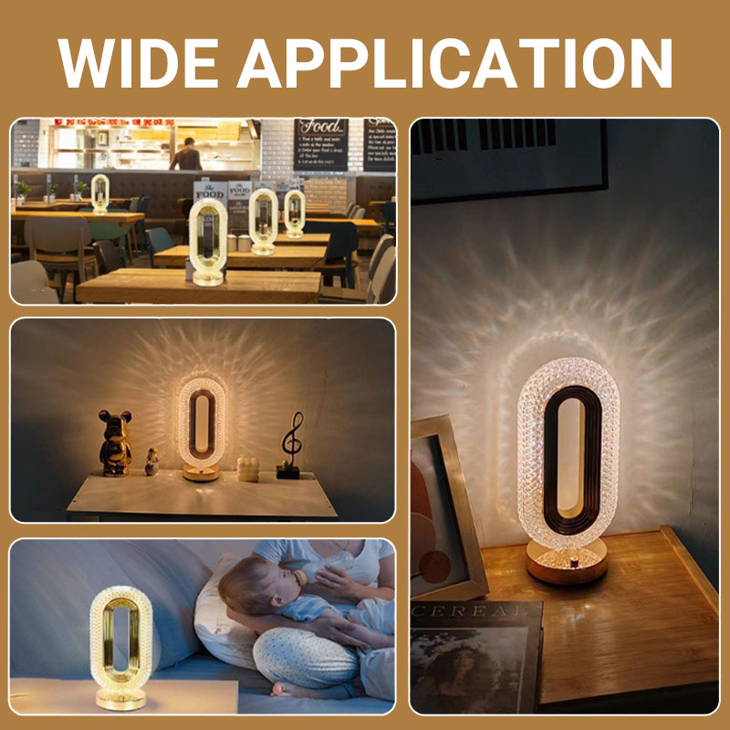 🔥 Stylish Rechargeable Touch Bedside Night Light｜3 Color Temperature Acrylic LED Desk Lamp ✨