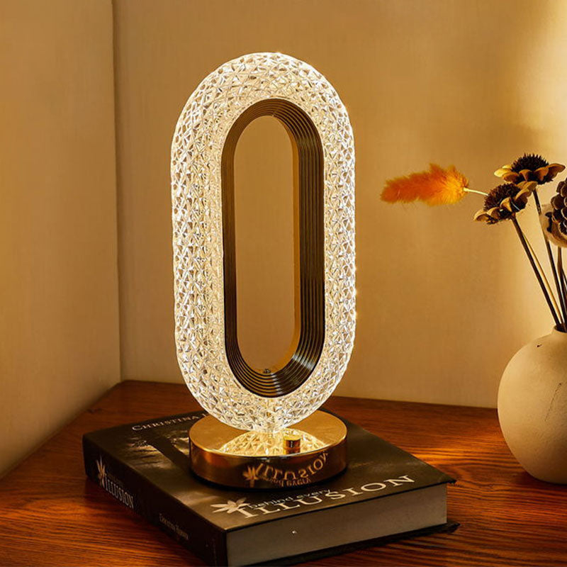 🔥 Stylish Rechargeable Touch Bedside Night Light｜3 Color Temperature Acrylic LED Desk Lamp ✨
