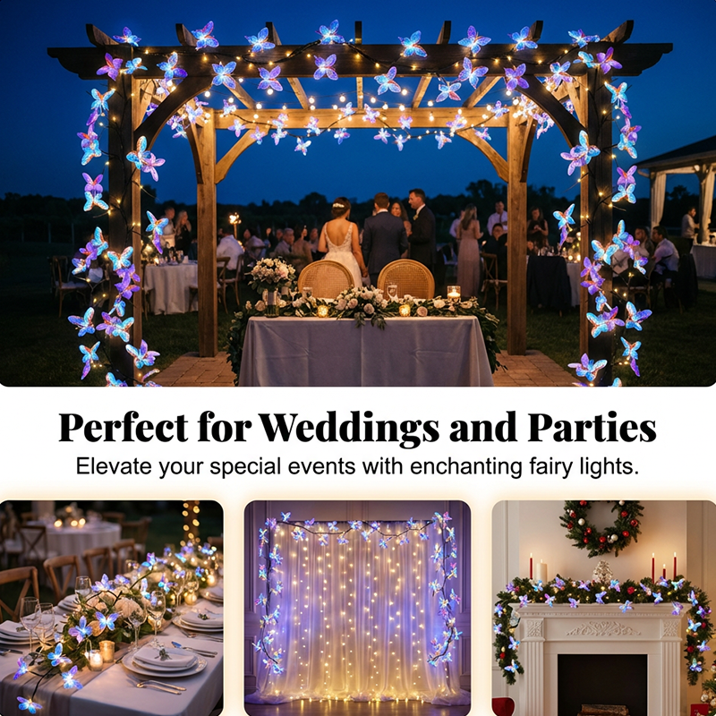 Romantic Butterfly Vine LED Lights