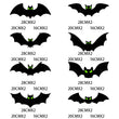 Halloween 3D Bat Decor Stickers Set