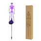 Solar Skeleton Ground Stake Lights Outdoor Waterproof Halloween Decor Lights