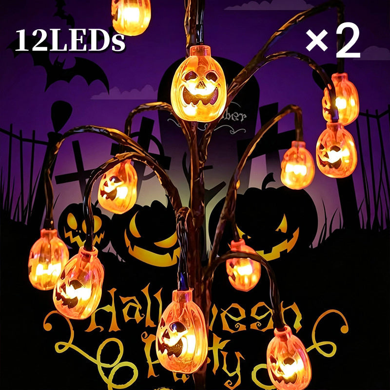 🎃🦇 43% OFF!👻Waterproof Halloween Pumpkin Solar Branch Lights