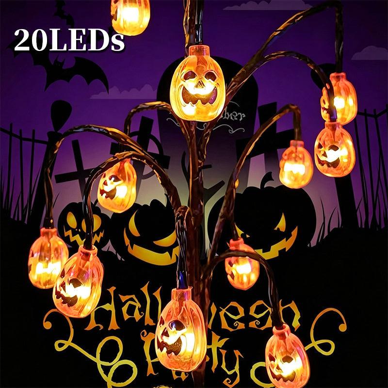 🎃🦇 43% OFF!👻Waterproof Halloween Pumpkin Solar Branch Lights