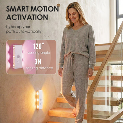 ✨ Smart Motion Sensor LED Night Light – Rechargeable Magnetic Ambient Lamp for Bedroom, Cabinet, Closet & Home Decor