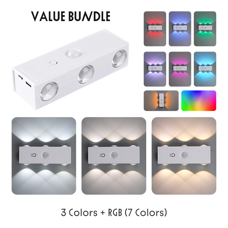 ✨ Smart Motion Sensor LED Night Light – Rechargeable Magnetic Ambient Lamp for Bedroom, Cabinet, Closet & Home Decor