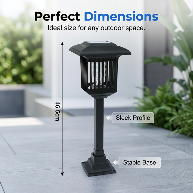 Solar Powered 2-in-1 Mosquito Zapper & Garden Light
