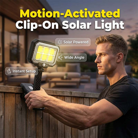 Clip-On Solar Motion Sensor Light