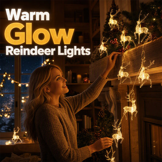 Christmas LED Reindeer String Lights