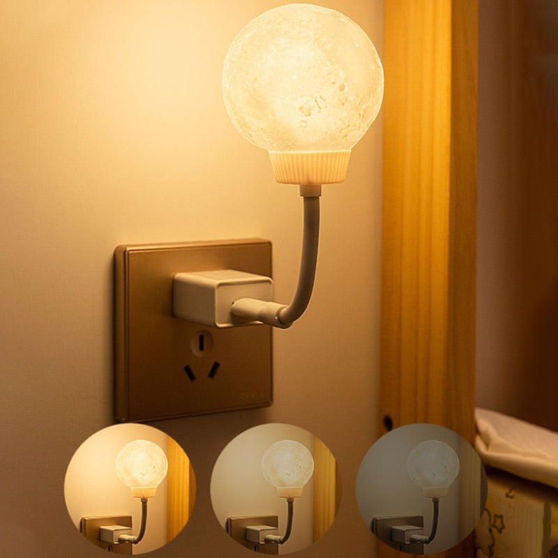 Smart Voice-Activated Moon Night Light