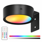 LED Puck Lights with Remote Control Battery Operated RGB Color Changing Under Cabinet Lighting Push Tap Night Light for Kitchen Closet Bedroom