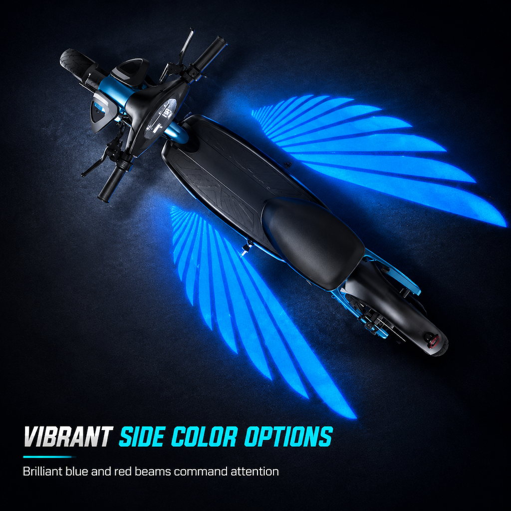🏍️ Motorcycle LED Angel Wings Ground Projection Lights – Eye-Catching Wing Glow for Night Rides ✨