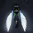 🏍️ Motorcycle LED Angel Wings Ground Projection Lights – Eye-Catching Wing Glow for Night Rides ✨