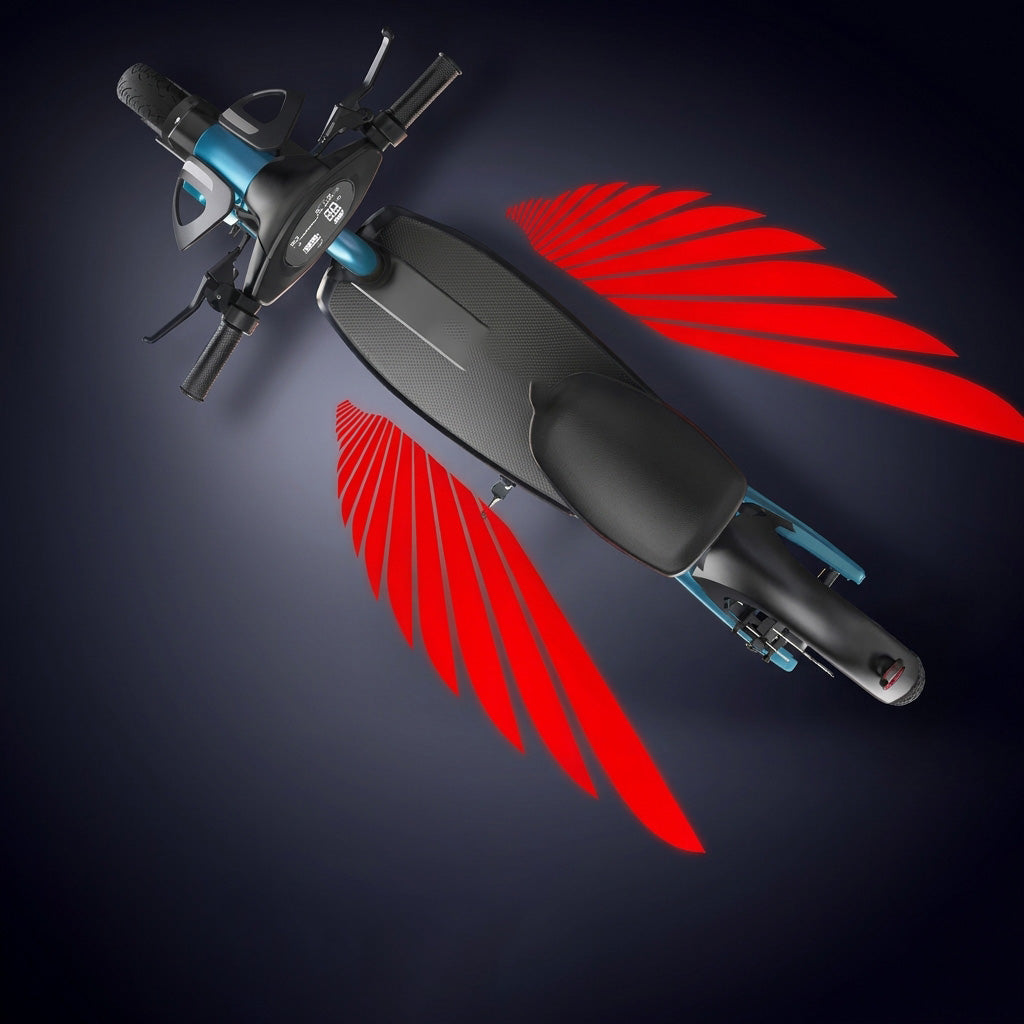 🏍️ Motorcycle LED Angel Wings Ground Projection Lights – Eye-Catching Wing Glow for Night Rides ✨