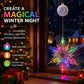 🎄❄️ DIY Christmas Snowflake Suction Cup LED Lights ✨ | Battery Operated, Warm & Multi-Colour, Window Suction Lights, Christmas Home & Party Decor