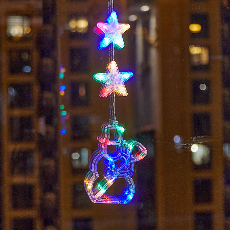 🎄❄️ DIY Christmas Snowflake Suction Cup LED Lights ✨ | Battery Operated, Warm & Multi-Colour, Window Suction Lights, Christmas Home & Party Decor