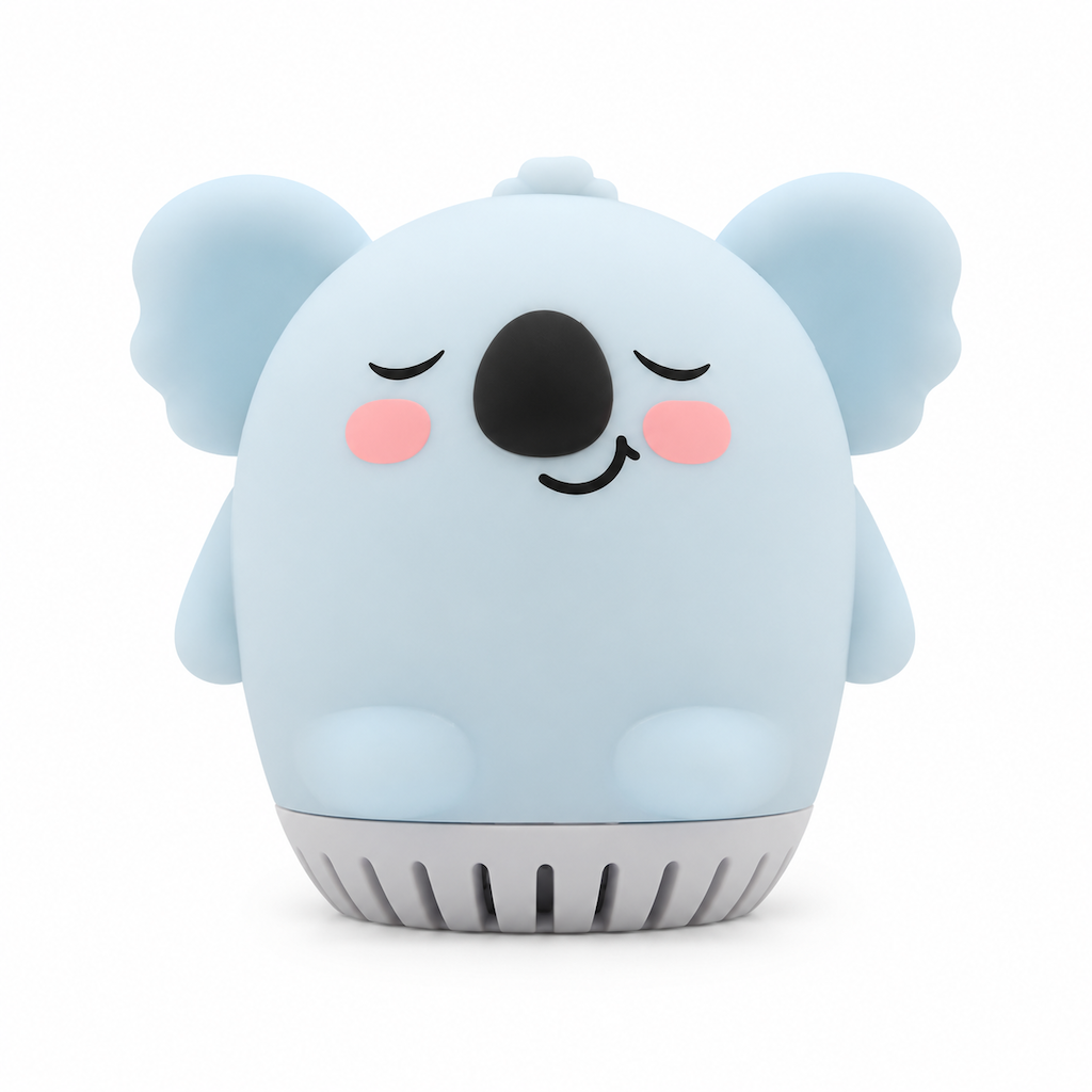 Portable Mini Animal White Noise Sound Machine with Soothing Music and LED Night Light Rechargeable Sleep Aid Device