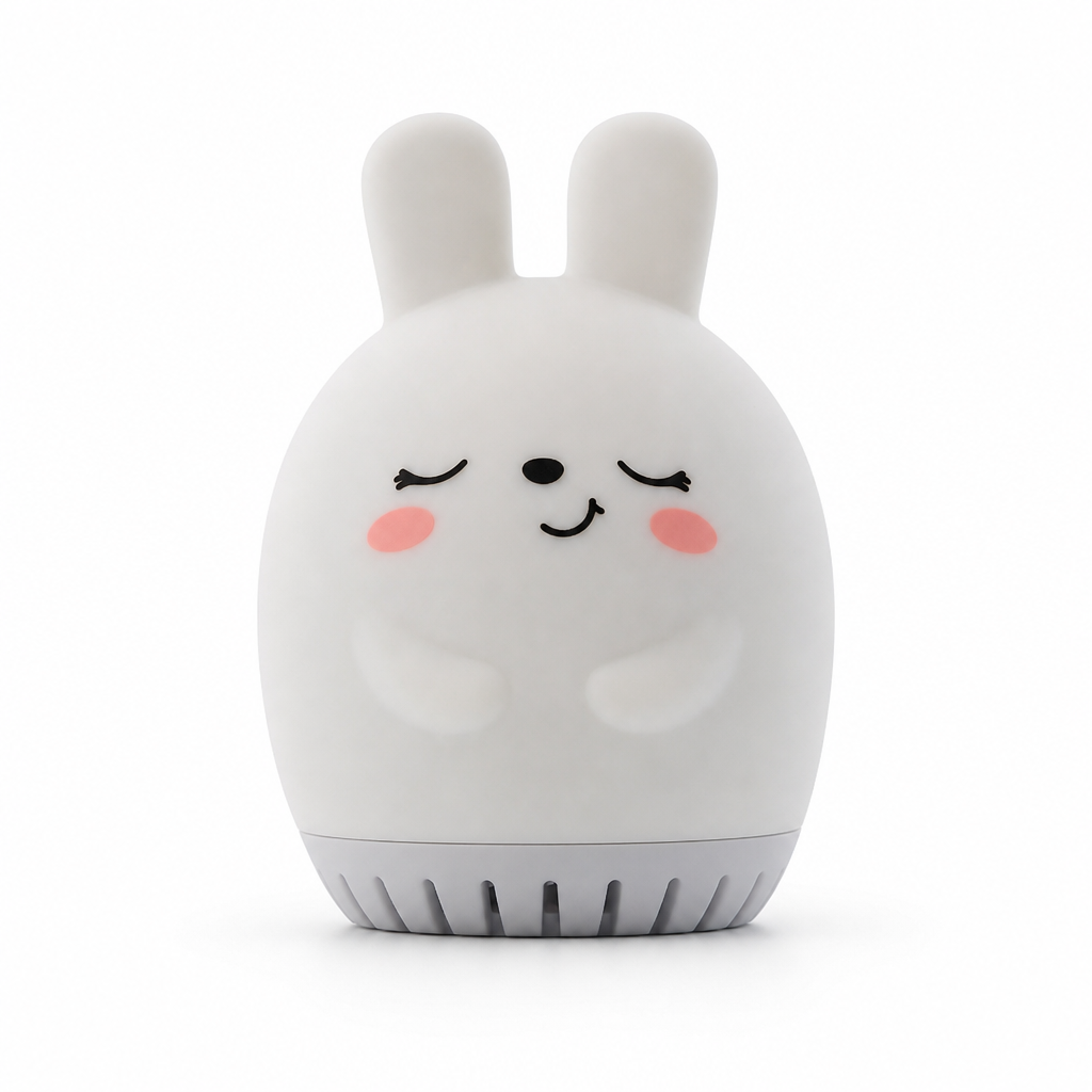 Portable Mini Animal White Noise Sound Machine with Soothing Music and LED Night Light Rechargeable Sleep Aid Device